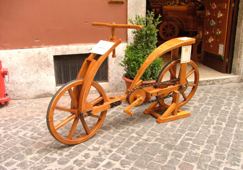 Велосипед по макету Леонардо да Винчи